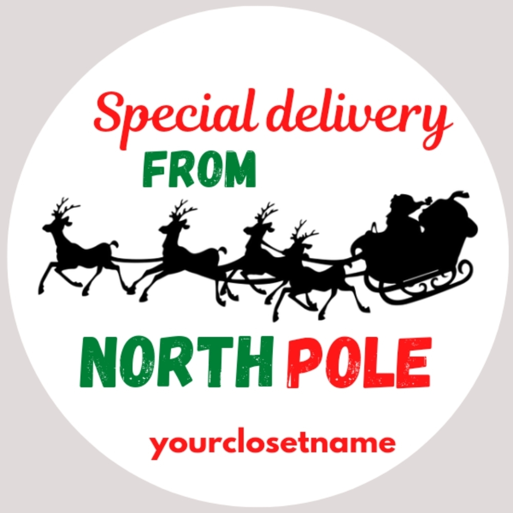 ♥️ 5x25 / 60 Thank holidays christmas thank you stickers